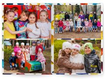 Выпускной альбом для детского садика 10 разворотов Москва Санкт-Петербург заказать выпускной альбом